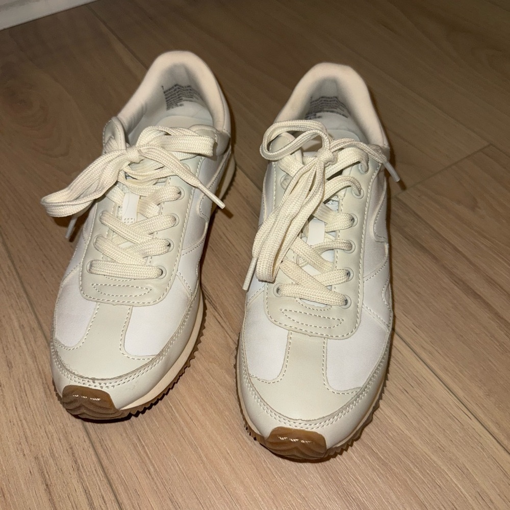 Target Cream and White Women's Sneakers